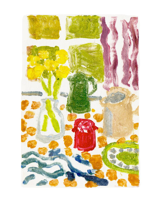 Monotype Still Life Print