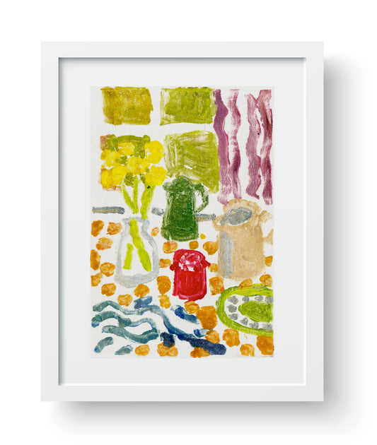Monotype Still Life Print