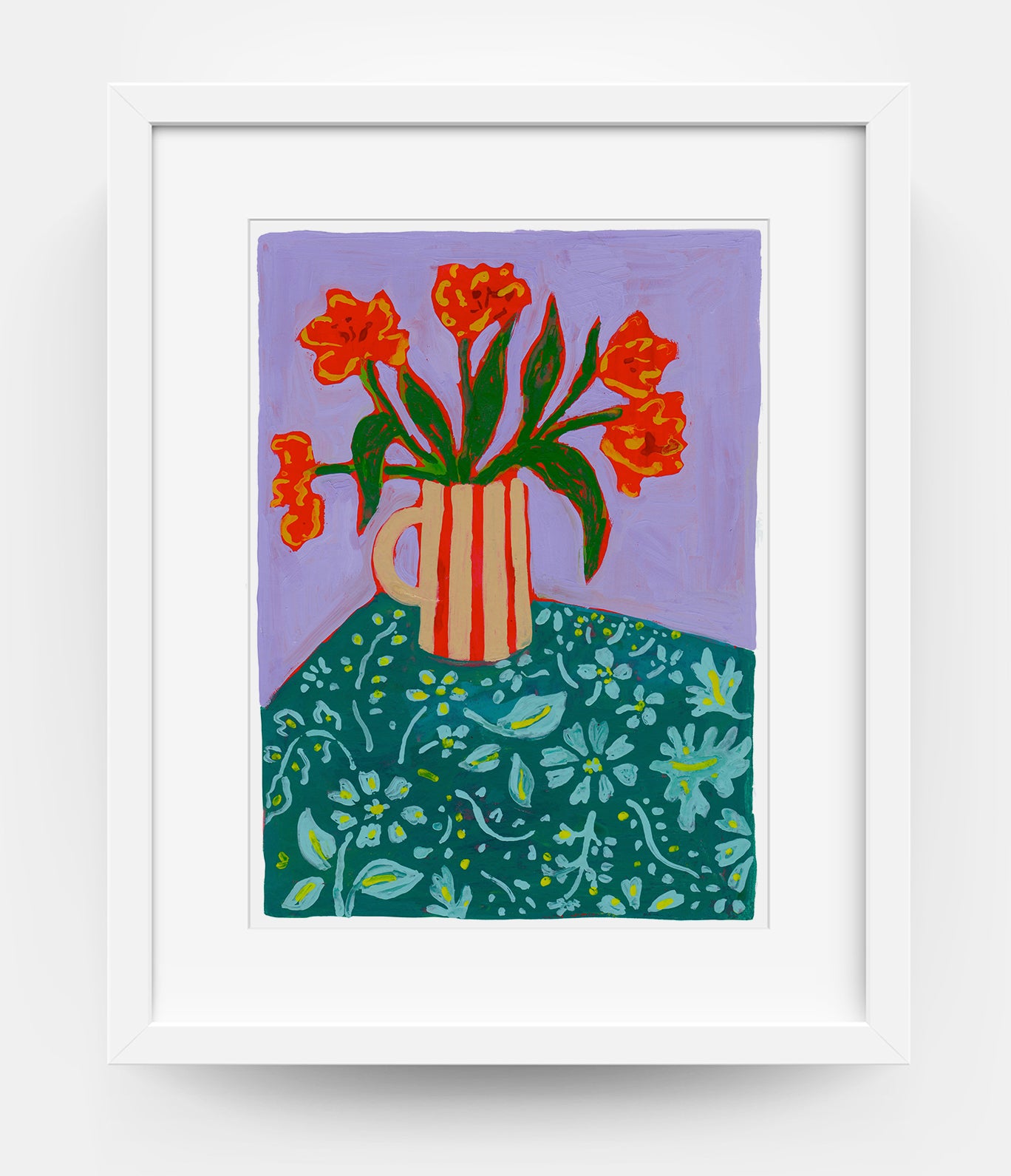 Parrot Tulips Print