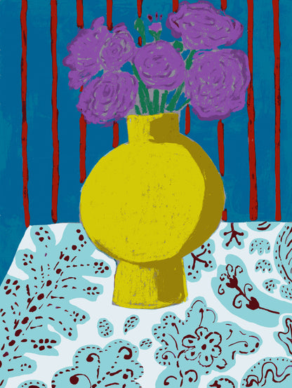 Purple Ranunculus Print